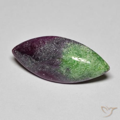 8.60ct Natural Multicolorido Rubi-Zoisite, Marquesa, Opaco