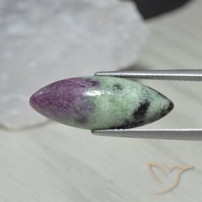 Rubi-Zoisite Multicolorido Natural 9.58ct, Marquesa, Opaco