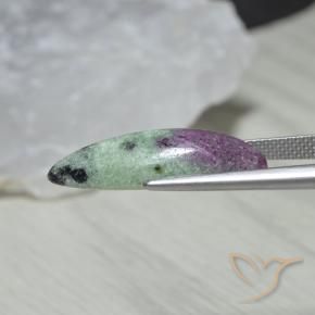 Rubi-Zoisite Multicolorido Natural 9.58ct, Marquesa, Opaco