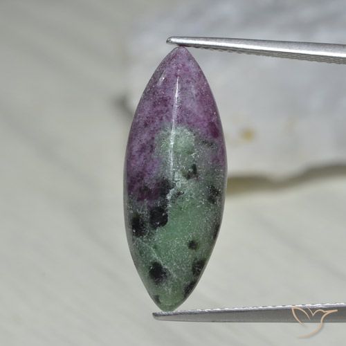 10.01ct Natural Multicolorido Rubi-Zoisite, Marquesa, Opaco