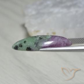 Rubi-Zoisite Multicolorido Natural 10.01ct, Marquesa, Opaco