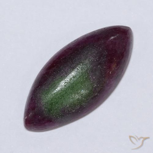 11.04ct Natural Multicolorido Rubi-Zoisite, Marquesa, Opaco