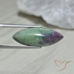 Rubi-Zoisite Multicolorido Natural 9.37ct, Marquesa, Opaco