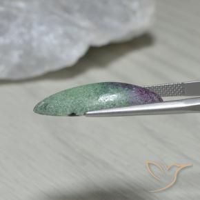 Rubi-Zoisite Multicolorido Natural 9.37ct, Marquesa, Opaco