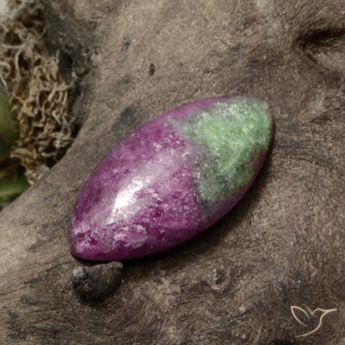 12.11ct Natural Multicolorido Rubi-Zoisite, Marquesa, Opaco