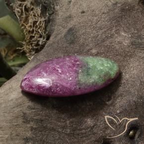 Rubi-Zoisite Multicolorido Natural 12.11ct, Marquesa, Opaco