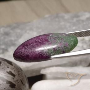 Rubi-Zoisite Multicolorido Natural 14.59ct, Marquesa, Opaco
