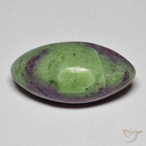12.84ct Natural Multicolorido Rubi-Zoisite, Marquesa, Opaco