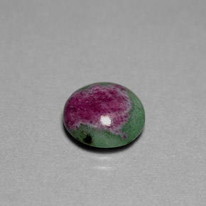 Rubi-zoisita multicolorido natural 4,96ct, corte redondo, opaco