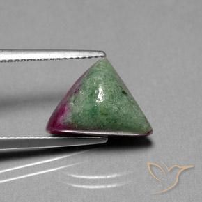 7.37ct Natural Multicolorido Rubi-Zoisite, Trilhão, Opaco