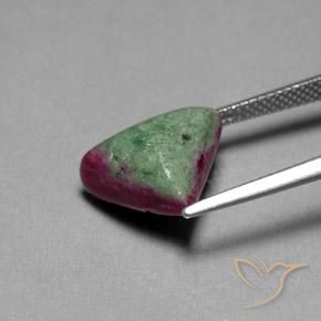 Rubi-Zoisite Multicolorido Natural 7.37ct, Trilhão, Opaco