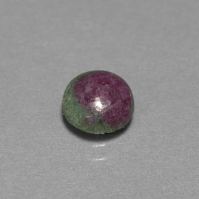 Rubi-zoisita multicolorido natural 1,33ct, corte redondo, opaco