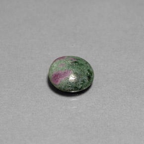 Rubi-zoisita multicolorido natural 1,89ct, corte redondo, opaco