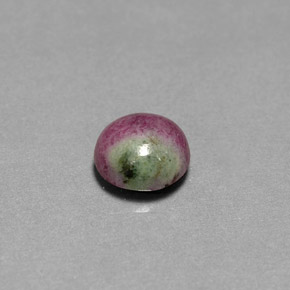 Rubi-zoisita multicolorido natural 2,96ct, corte oval, opaco