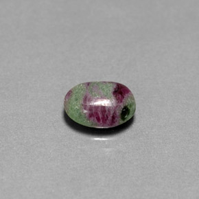 Rubi-Zoisite Multicolorido Natural 2.36ct, Corte Oval, Opaco