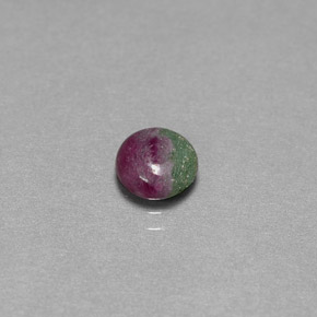 Rubi-Zoisite Multicolorido Natural 1.14ct, Corte Redondo, Opaco
