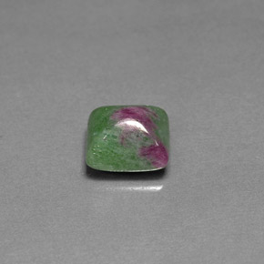 Rubi-zoisita multicolorido natural 3,01ct, baguete, opaco