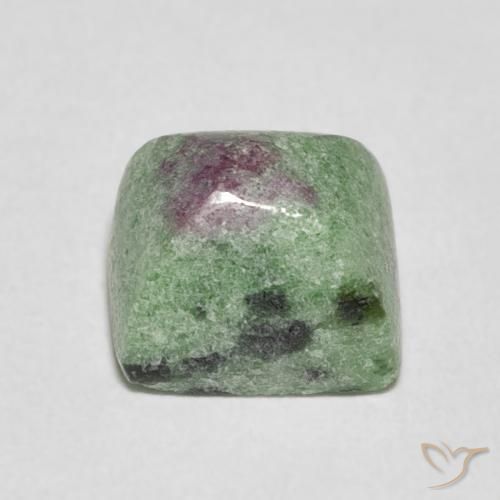 5.41ct Natural Multicolorido Rubi-Zoisite, baguete, Opaco