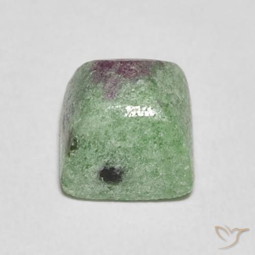 Rubi-Zoisite Multicolorido Natural 5.41ct, baguete, Opaco