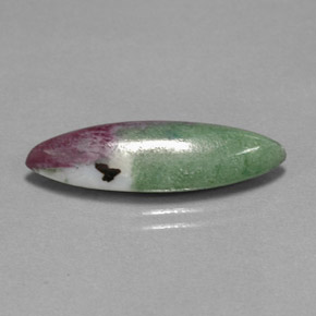 Rubi-zoisita multicolorido natural 8,33ct, marquise, opaco