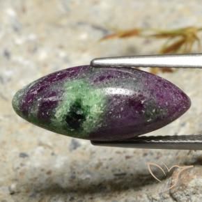 Rubi-Zoisite Multicolorido Natural 7.40ct, Marquesa, Opaco
