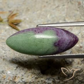 Rubi-Zoisite Multicolorido Natural 7.84ct, Marquesa, Opaco