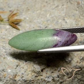 Rubi-Zoisite Multicolorido Natural 7.84ct, Marquesa, Opaco