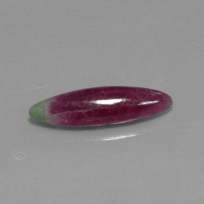 Rubi-zoisita multicolorido natural 3,94ct, marquise, opaco