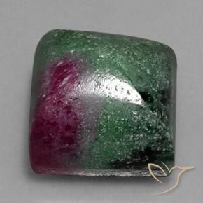 Rubi-Zoisite Multicolorido Natural 32.11ct, Quadrado, Opaco