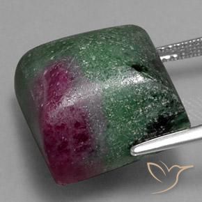 Rubi-Zoisite Multicolorido Natural 32.11ct, Quadrado, Opaco