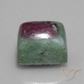 Rubi-Zoisite Multicolorido Natural 15.55ct, baguete, Opaco