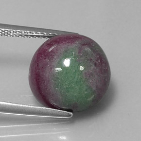 Rubi-Zoisite Multicolorido Natural 11.04ct, Corte Redondo, Opaco