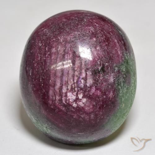 74.53ct Natural Multicolorido Rubi-Zoisite, oval, Opaco