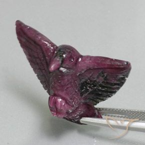 Rubi-Zoisite Boysenberry Roxo Natural 41.11ct, Chique, Opaco