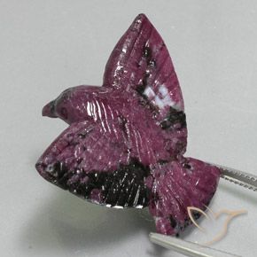 Rubi-Zoisite Boysenberry Roxo Natural 41.11ct, Chique, Opaco