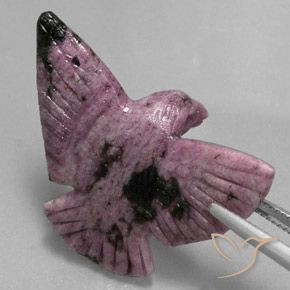 Rubi-Zoisite roxo médio Natural 34.62ct, Chique, Opaco