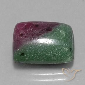 Rubi-Zoisite Multicolorido Natural 12.24ct, baguete, Opaco