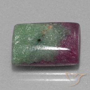 Rubi-Zoisite Multicolorido Natural 11.43ct, baguete, Opaco