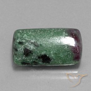 Rubi-Zoisite Multicolorido Natural 13.09ct, baguete, Opaco