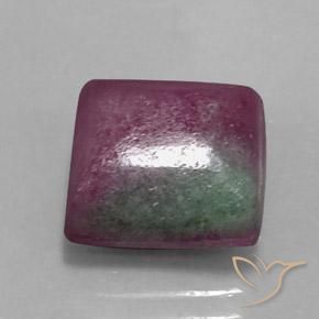Rubi-Zoisite Multicolorido Natural 8.93ct, Quadrado, Opaco