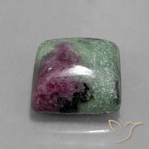 Rubi-Zoisite Multicolorido Natural 6.74ct, Quadrado, Opaco