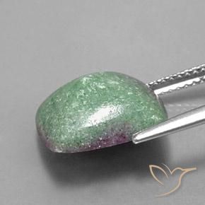 Rubi-Zoisite Multicolorido Natural 7.76ct, baguete, Opaco