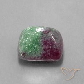 Rubi-Zoisite Multicolorido Natural 8.27ct, baguete, Opaco
