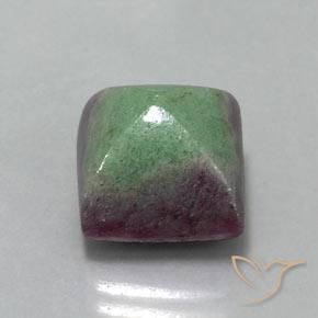 Rubi-Zoisite Multicolorido Natural 10.92ct, Quadrado, Opaco
