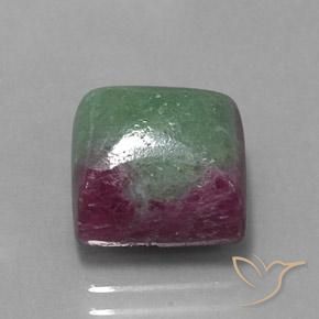 Rubi-Zoisite Multicolorido Natural 9.91ct, Quadrado, Opaco