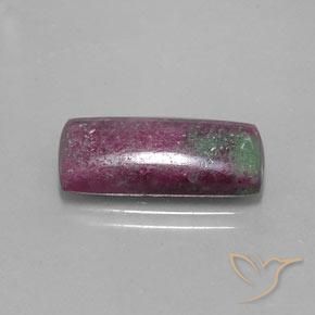 Rubi-Zoisite Multicolorido Natural 10.58ct, baguete, Opaco