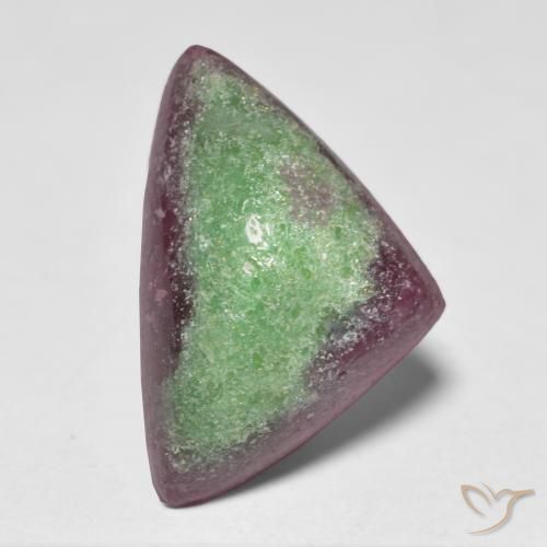 Rubi-Zoisite Multicolorido Natural 8.49ct, Trilhão, Opaco