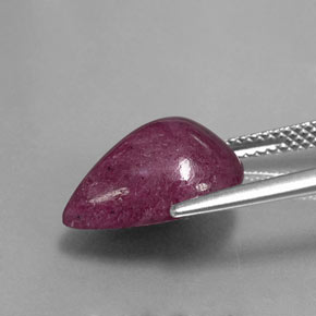 Rubi-Zoisite Multicolorido Natural 8.40ct, Formato de pêra, Opaco