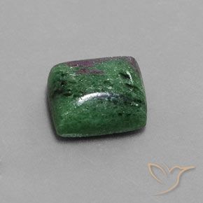 Rubi-Zoisite Multicolorido Natural 10.12ct, baguete, Opaco