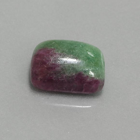 Rubi-Zoisite Multicolorido Natural 4.96ct, baguete, Opaco